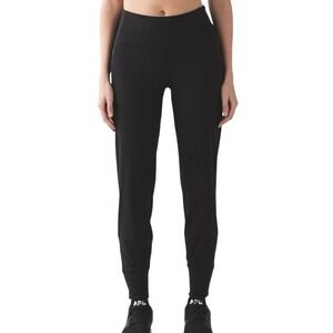 Lululemon Black High Rise Reflective Joggers Athletic Training Pants Women